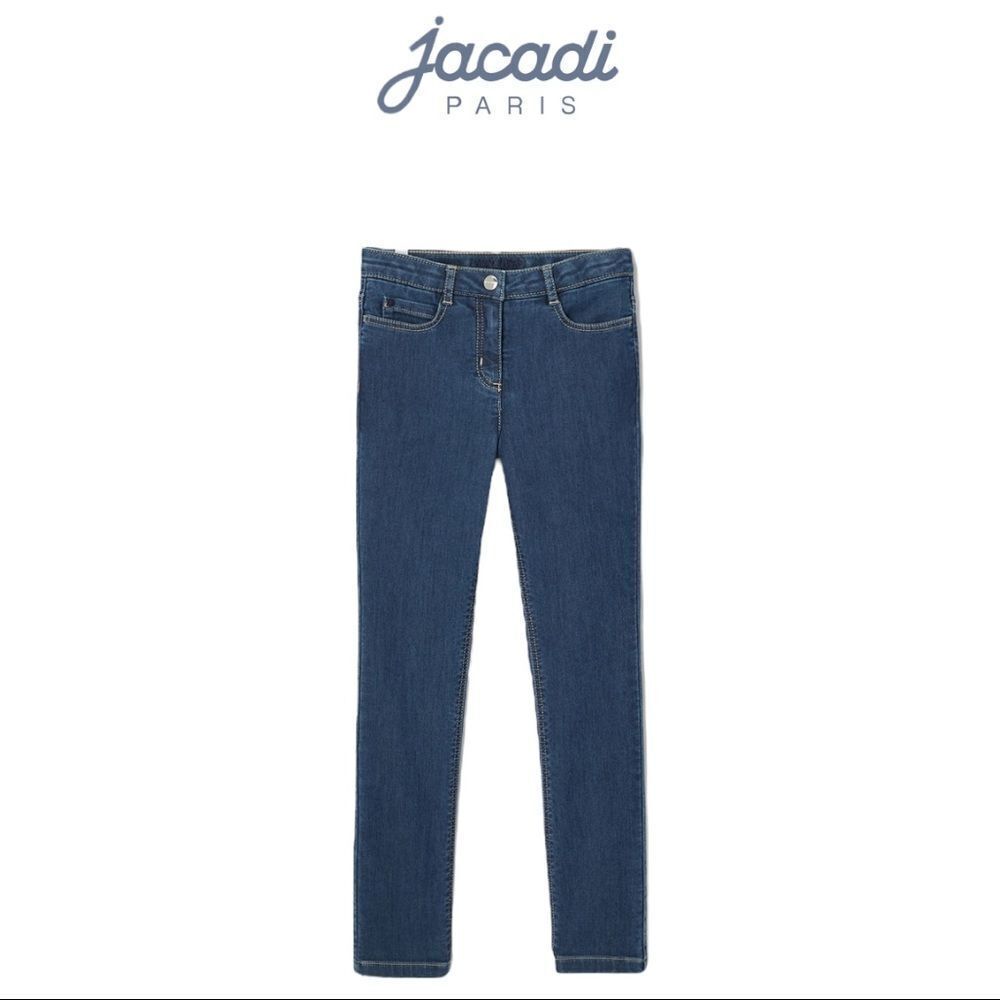 Jacadi Girls Slim Dark Wash Jeans Size 12